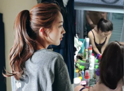Cô nàng chổng đít ra để cho anh nhét vào